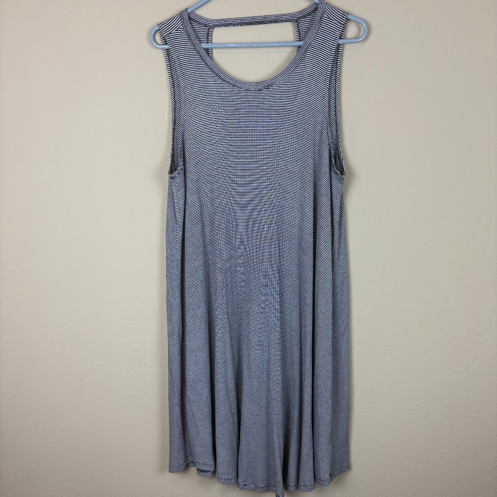 NWT Philosophy Striped Blue and White Midi Dress